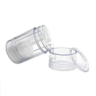 Factory manufacture top 40ml 1.7oz clear plastic body form perfume bottle roll on bottle supplier