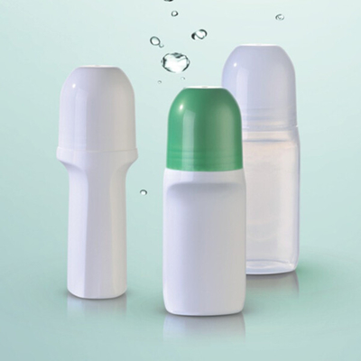 High Output PP Paste Roll On Plastic Bottle Perfume Container With Green Overcaps