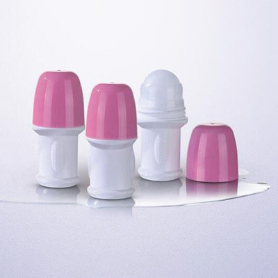 50ml Smooth Plastic Ball Refillable Roll On Perfume Bottle With Cap