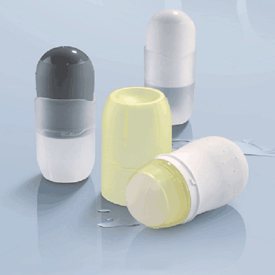 50ml Smooth Plastic Ball Refillable Roll On Perfume Bottle With Cap