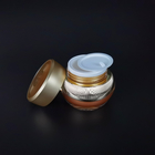 Gold Luxury Acrylic Cosmetic Beauty Packaging Bottles / Jar 30ml 1oz