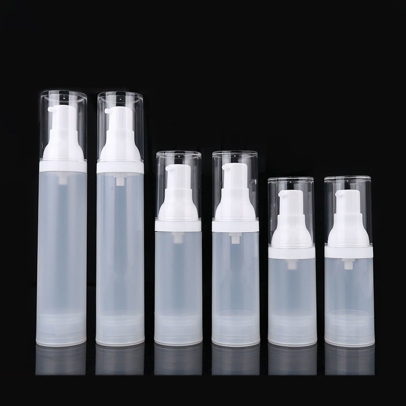 15ML 30ML 50ML white plastic airless pump bottle packaging supplier